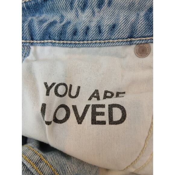 AMO Babe button fly distressed hems sweet cheeks  sz 25 - Picture 9 of 13